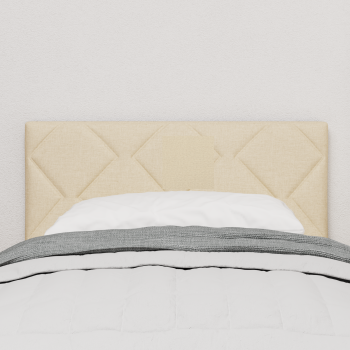 LED Kopfteil Creme 80 cm Stoff