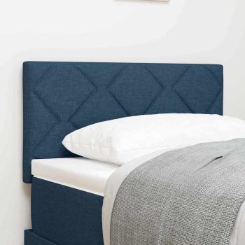 ARDEBO.de - LED Kopfteil Rautenmuster Blau 80 cm Stoff