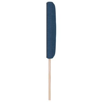 LED Kopfteil Rautenmuster Blau 80 cm Stoff