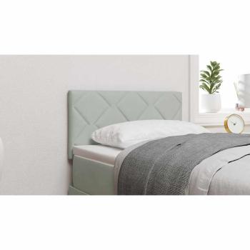LED Kopfteil Hellgrau 80 cm Samt