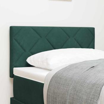 ARDEBO.de - LED Kopfteil Diamantblock Design Dunkelgrün 80 cm Samt