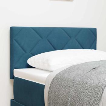 ARDEBO.de - LED Kopfteil Diamantblock Design Dunkelblau 80 cm Velvet
