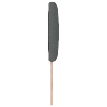 LED Kopfteil Rautenmuster Dunkelgrau 90 cm Stoff