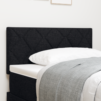 LED Kopfteil Schwarz 90 cm Stoff