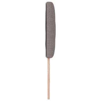 LED Kopfteil Rautenmuster Taupe 90 cm Stoff