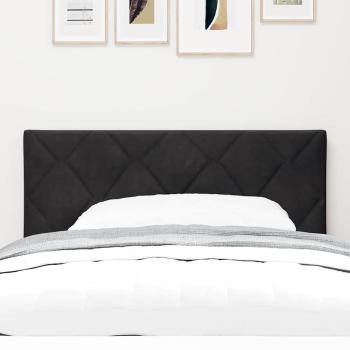 LED Kopfteil Diamantblock Design Schwarz 90 cm Samt