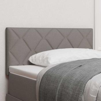 LED Kopfteil Rautenmuster Taupe 100 cm Stoff