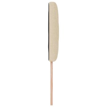 LED Kopfteil Rautenmuster Creme 100 cm Stoff