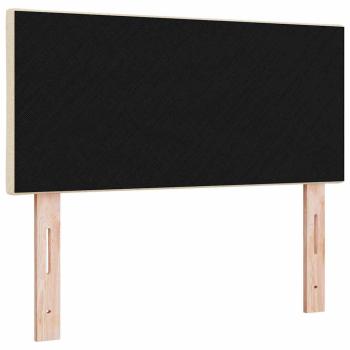 LED Kopfteil Rautenmuster Creme 100 cm Stoff