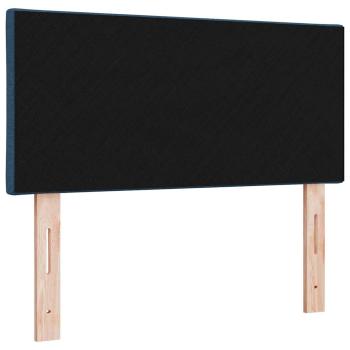 Blaues LED Kopfteil Rautenmuster Blau 100 cm Stoff