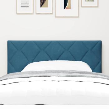 LED Kopfteil Diamantblock Design Dunkelblau 100 cm Samt