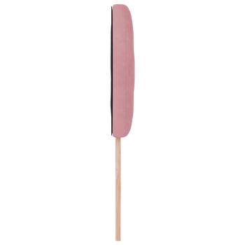 LED Kopfteil Diamantblockdesign Rosa 100 cm Samt