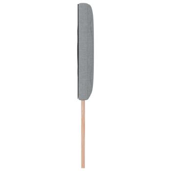 LED Kopfteil Rautenmuster Hellgrau 160 cm Stoff
