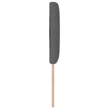 LED Kopfteil Rautenmuster Dunkelgrau 160 cm Stoff