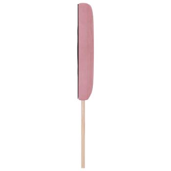 LED Kopfteil Diamantblockmuster Rosa 160 cm Samt