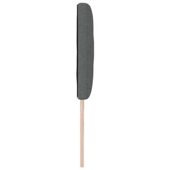 LED Kopfteil Rautenmuster Dunkelgrau 180 cm Stoff