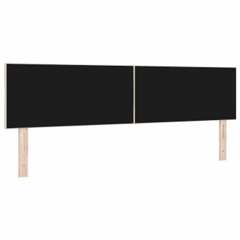 LED Kopfteil Rautenmuster Creme 180 cm Stoff