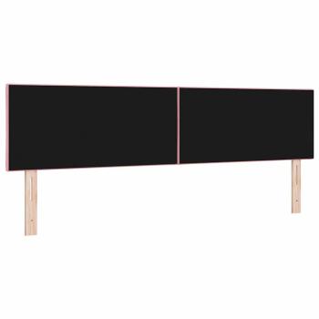 LED Kopfteil Diamantblock Design Rosa 180 cm Samt