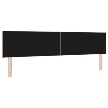 LED Kopfteil Rautenmuster Hellgrau 200 cm Stoff