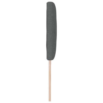 LED Kopfteil Rautenmuster Dunkelgrau 200 cm Stoff