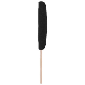 LED Kopfteil Rautenmuster Schwarz 200 cm Stoff