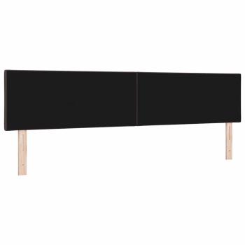 LED Kopfteil Rautenmuster Dunkelbraun 200 cm Stoff