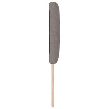 LED Kopfteil Rautenmuster Taupe 200 cm Stoff