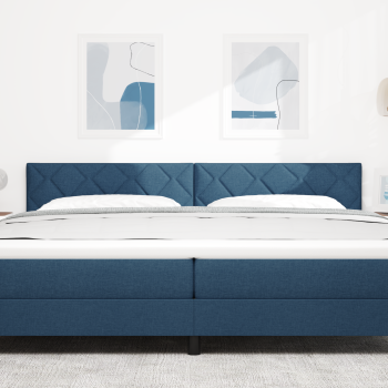 LED Kopfteil Blau 200 cm Stoff