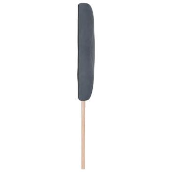LED Kopfteil Diamantblock Design Dunkelgrau 200 cm Velvet