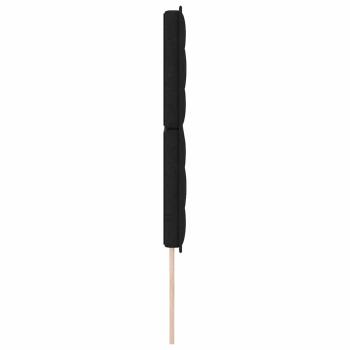 LED Kopfteil Linien-Design Schwarz 72 cm Stoff