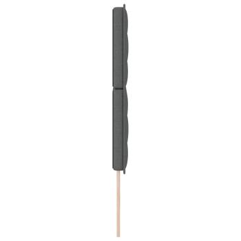 LED Kopfteil Linien-Design Dunkelgrau 80 cm Stoff