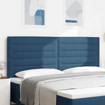 ARDEBO.de - LED Kopfteil Linien-Design Blau 100 cm Stoff