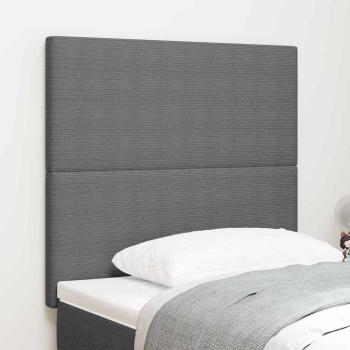 LED Kopfteil Hellgrau 80 cm Cordstoff