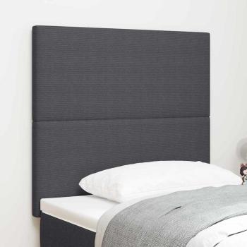 ARDEBO.de - LED Kopfteil Dunkelgrau 80 cm Cordstoff
