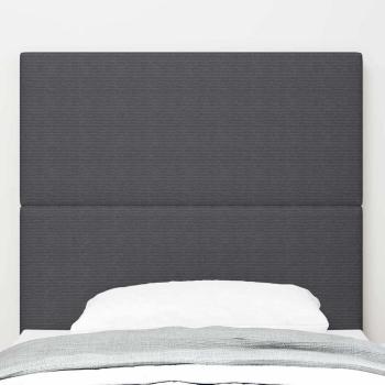 LED Kopfteil Dunkelgrau 80 cm Cordstoff