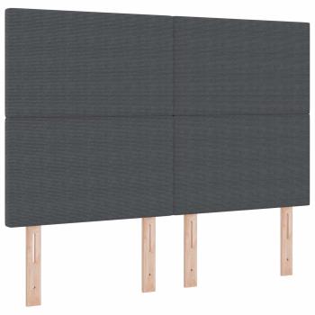 LED Kopfteil Dunkelgrau 72 cm Cordstoff