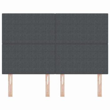 LED Kopfteil Dunkelgrau 80 cm Cordstoff