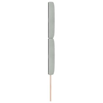 LED Kopfteil Hellgrau 80 cm Samt