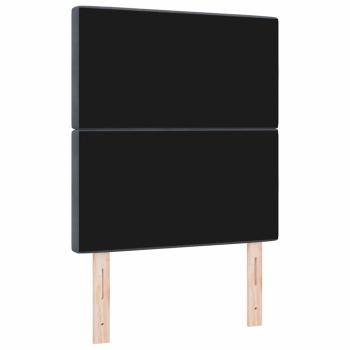 LED Kopfteil mit LED-Lichtleisten Dunkelgrau 80 cm Samt