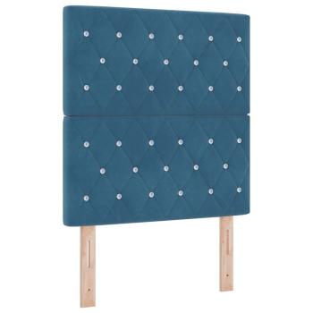 LED Kopfteil Dunkelblau 80 cm Velours