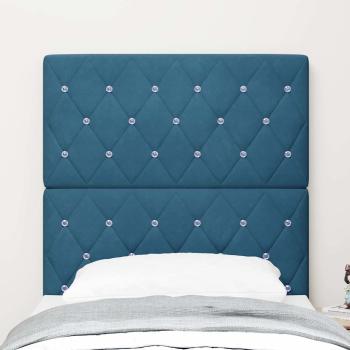 LED Kopfteil Dunkelblau 80 cm Velours