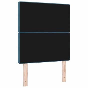 LED Kopfteil Dunkelblau 80 cm Velours
