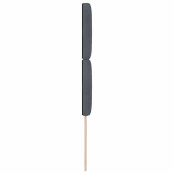 LED Kopfteil Dunkelgrau 90 cm Samt