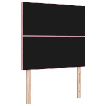 LED Kopfteil Rosa 100 cm Samt