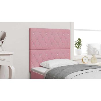 LED Kopfteil Rosa 100 cm Samt