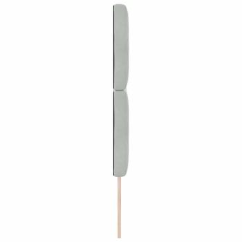 LED Kopfteil Hellgrau 80 cm Samt