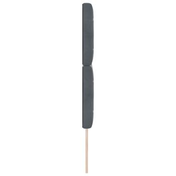 LED Kopfteil Dunkelgrau 80 cm Samt
