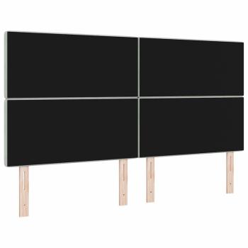 LED Kopfteil Hellgrau 90 cm Samt