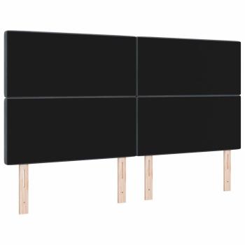 LED Kopfteil Dunkelgrau 90 cm Samt