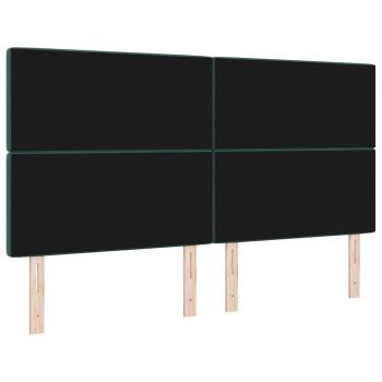 LED Kopfteil Dunkelgrün 90 cm Samt